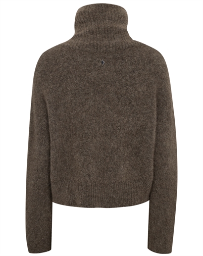 Mos Mosh - MMHulda Knit Zip Cardigan - Bracken